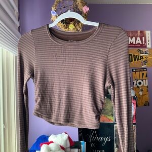 OFFLINE By Aerie Thumbs Up Long Sleeve Ruched T-Shirt